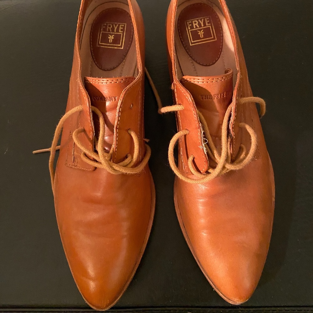 Frye Booties Shoes Shooties Tan Leather size 8